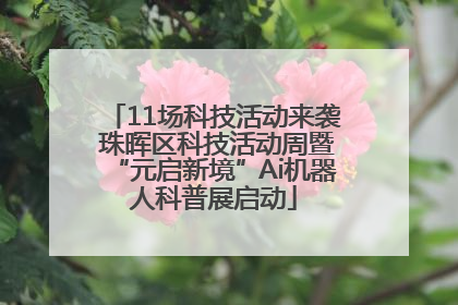 11场科技活动来袭 珠晖区科技活动周暨“元启新境”Ai机器人科普展启动