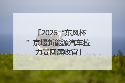 2025“东风杯”京堰新能源汽车拉力赛圆满收官