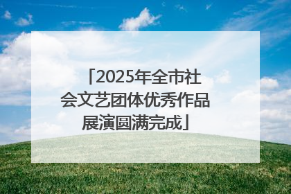 2025年全市社会文艺团体优秀作品展演圆满完成