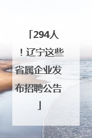 294人！辽宁这些省属企业发布招聘公告