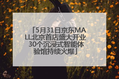 5月31日京东MALL北京首店盛大开业 30个沉浸式智能体验馆持续火爆