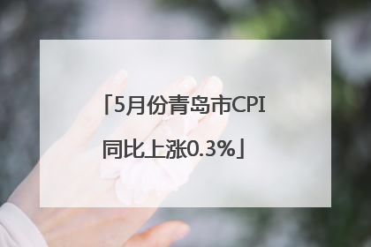 5月份青岛市CPI同比上涨0.3%